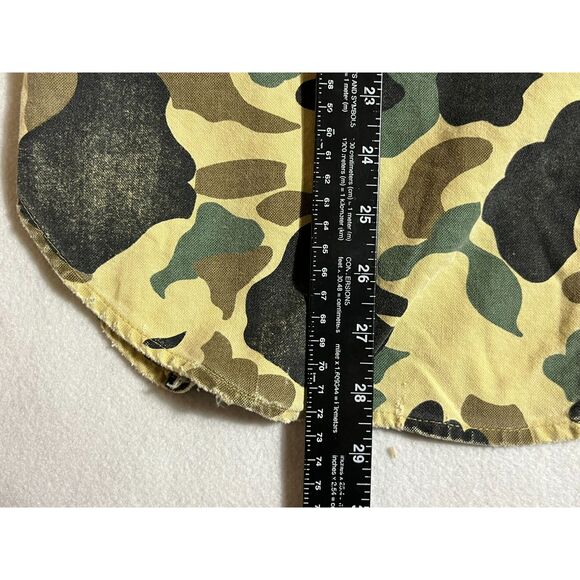 Woolrich Mens Long Sleeve Shirt Heavy Cotton Duck Camo Rugged READ XL Hunting - Picture 10 of 11